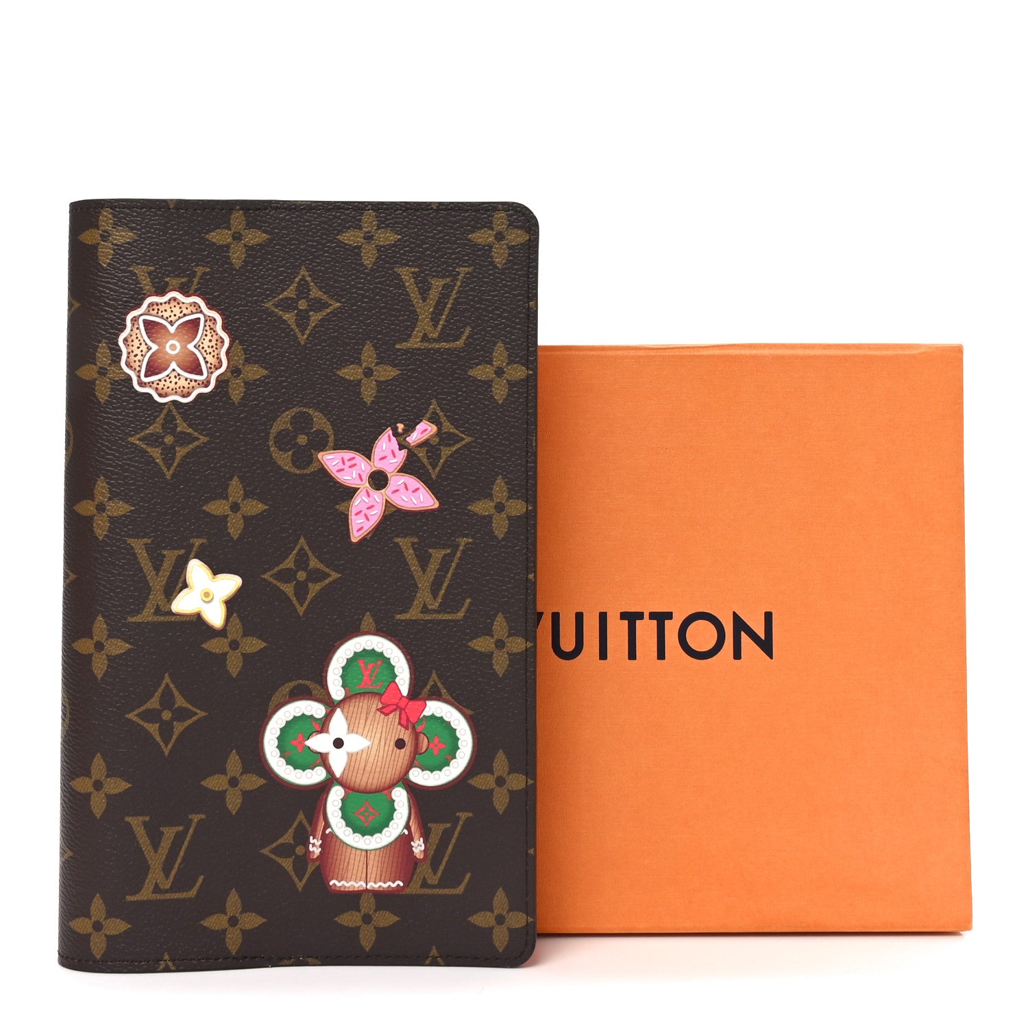 LOUIS VUITTON ノート レッド Louis Vuitton Monogram Emily Notebook Cover MM Coquelicot 1784994