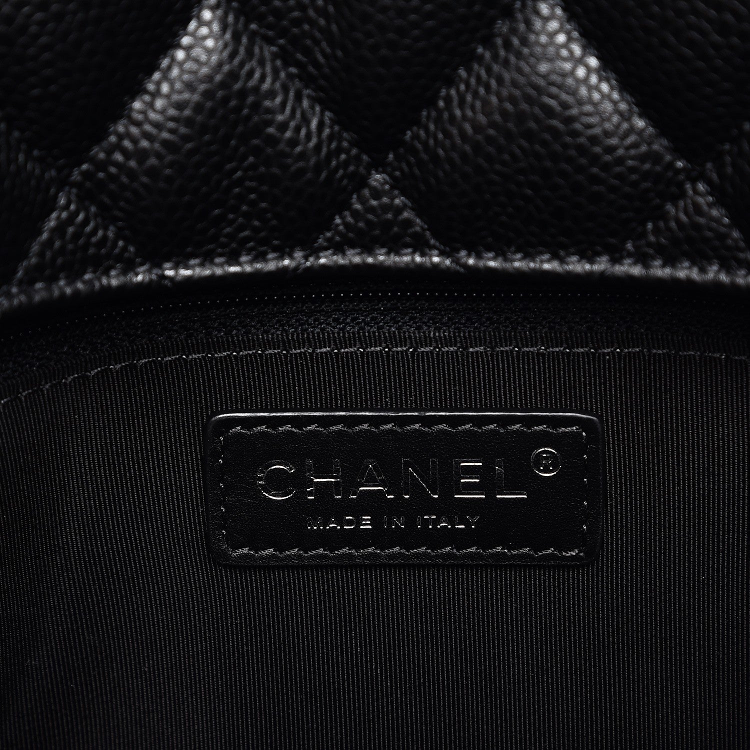 Chanel Caviar Quilted City Shopping Tote Black 6 of 10