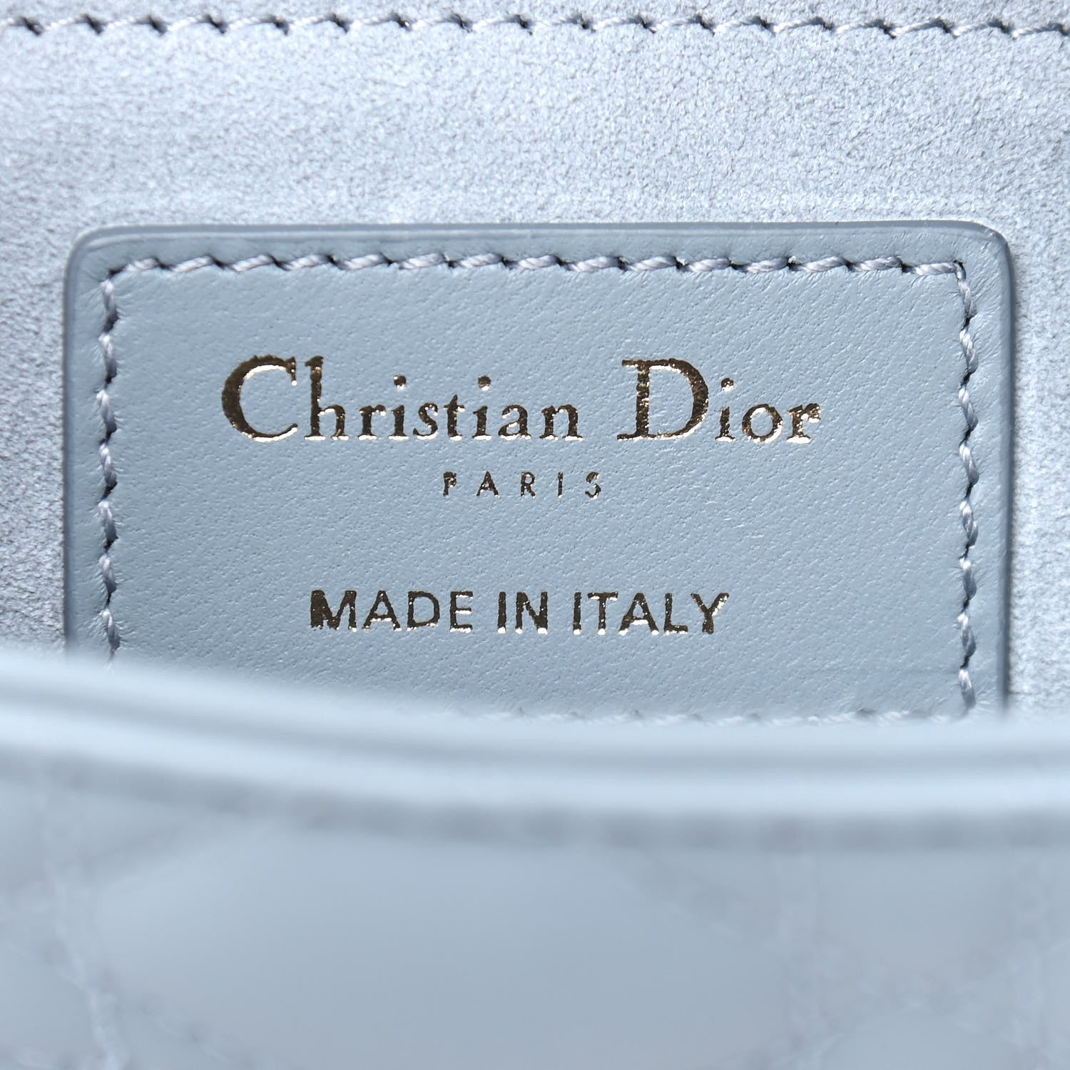 Christian Dior Lambskin Cannage Small My ABCDior Lady Dior Cloud Blue 6 of 9
