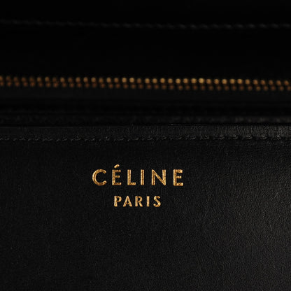 Celine Box Calfskin Medium Classic Box Flap Bag Black 6 of 8
