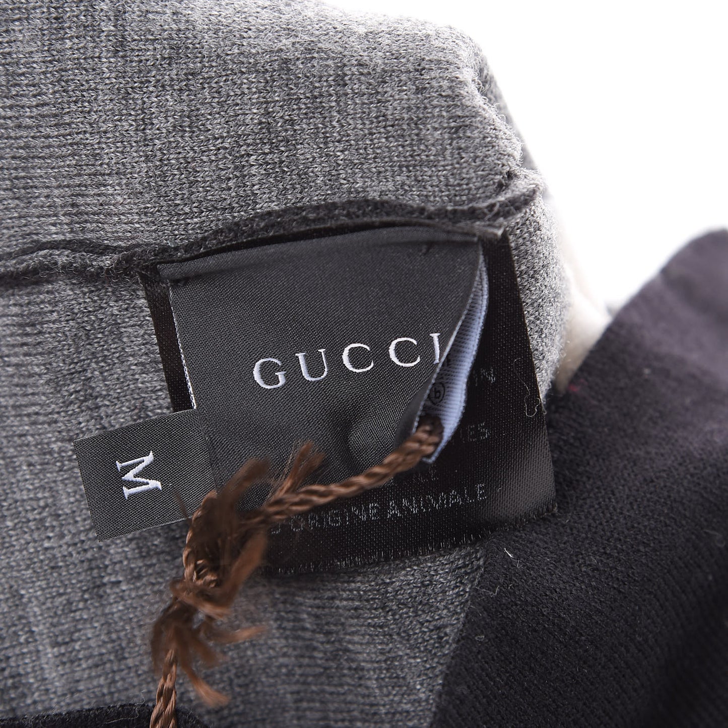 Wool Colarasa Tricot Beanie Hat M Black Grey