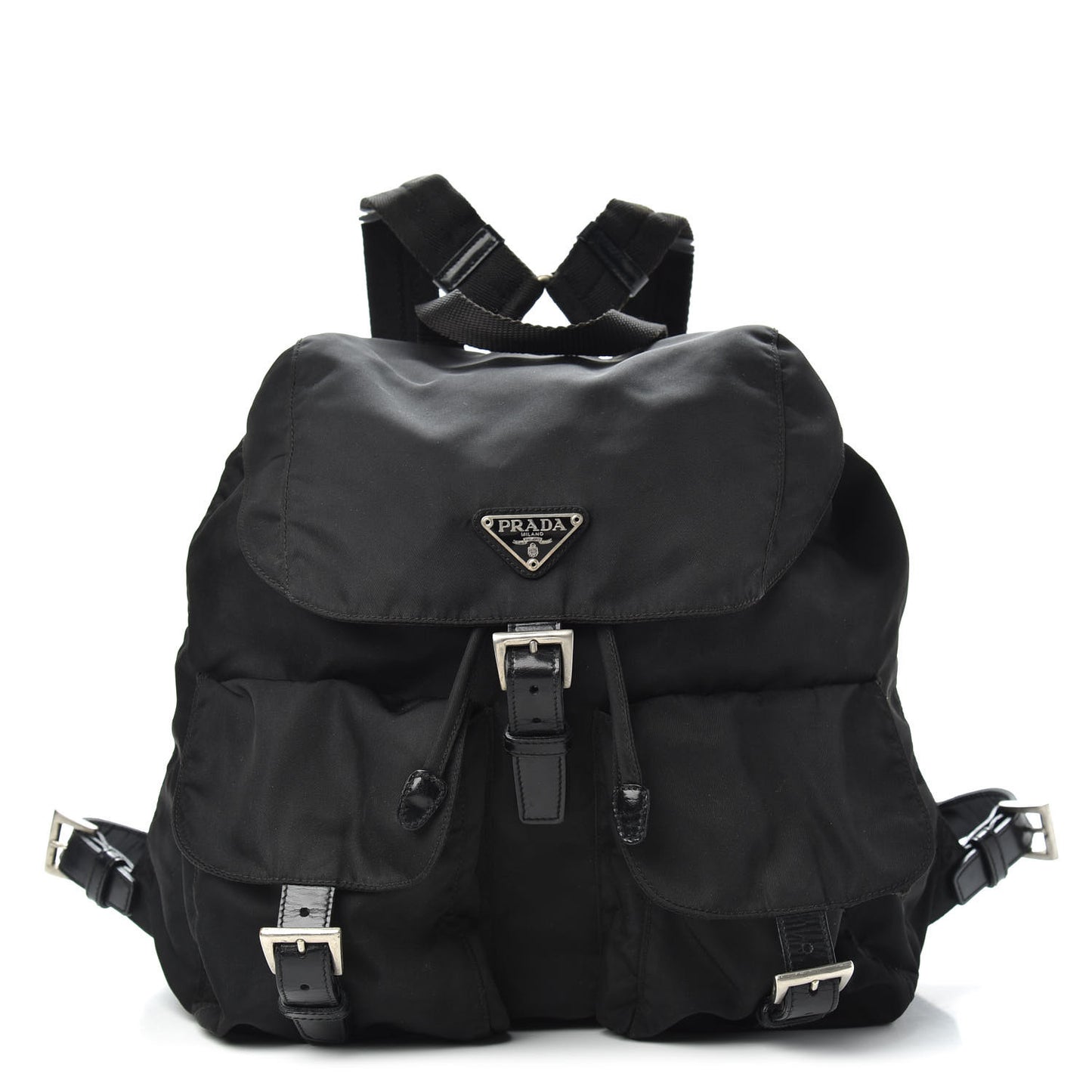 Nylon Vela Medium Backpack Black