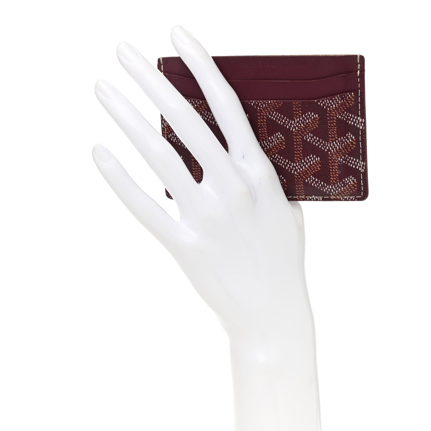 Goyard Goyardine Saint Sulpice Card Holder Bordeaux 2 of 6
