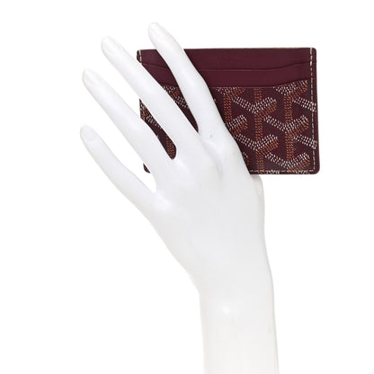 Goyard Goyardine Saint Sulpice Card Holder Bordeaux 2 of 6