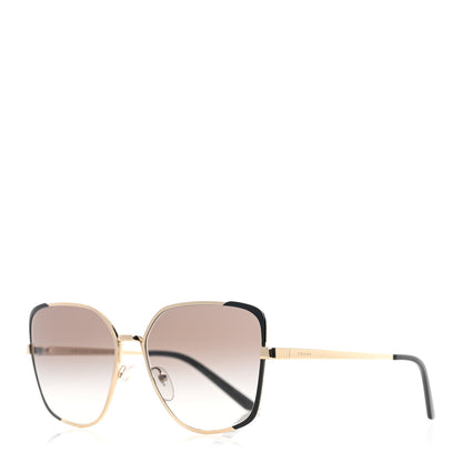 Prada Retro Cat Eye Sunglasses SPR 60X Black 1 of 8