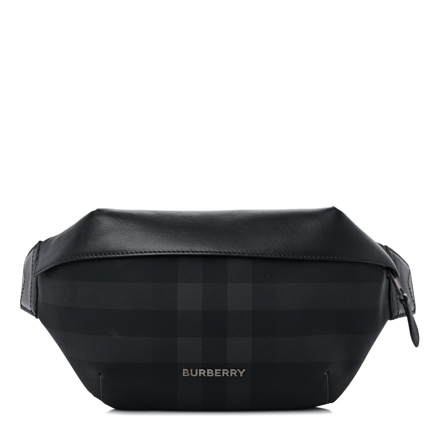 Charcoal Check Calfskin Sonny Bum Bag Charcoal
