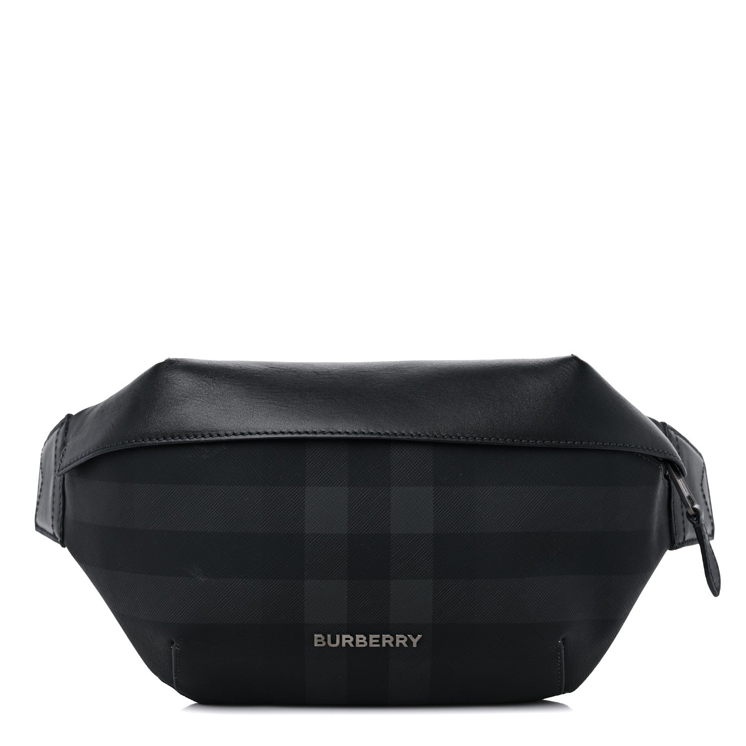 Burberry Charcoal Check Calfskin Sonny Bum Bag Charcoal 1 of 12