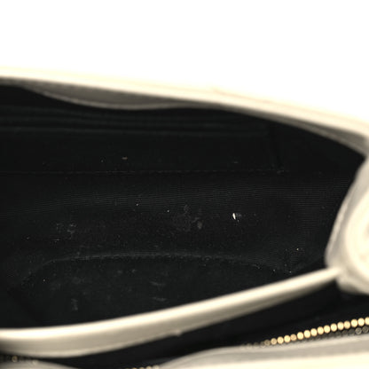 Saint Laurent Calfskin Y Quilted Monogram Toy Loulou Crossbody Bag Crema Soft 5 of 14
