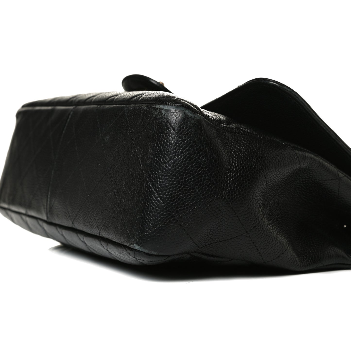 Caviar Quilted Jumbo Single Flap Black