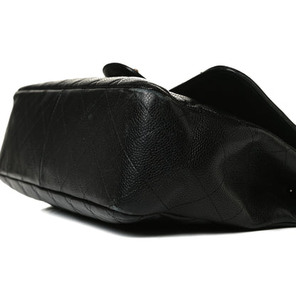 Chanel Caviar Quilted Jumbo Single Flap Black 9 of 16