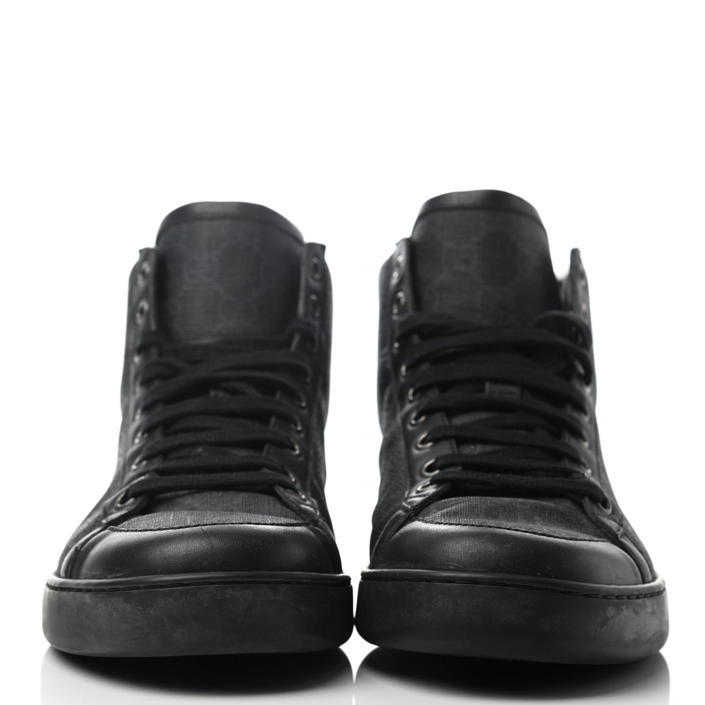GG Supreme Monogram Miro Soft Tessuto Sneakers 7.5 Black Grey