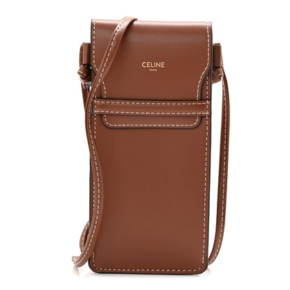 Celine Smooth Calfskin Sunglasses Pouch Tan 1 of 6