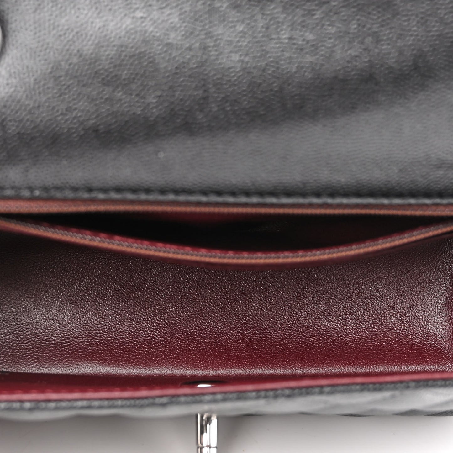 Caviar Quilted Mini Rectangular Flap Black