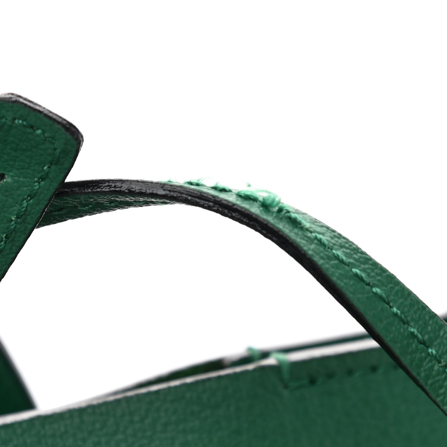 Calfskin Large Shopping Tote Emerald Green