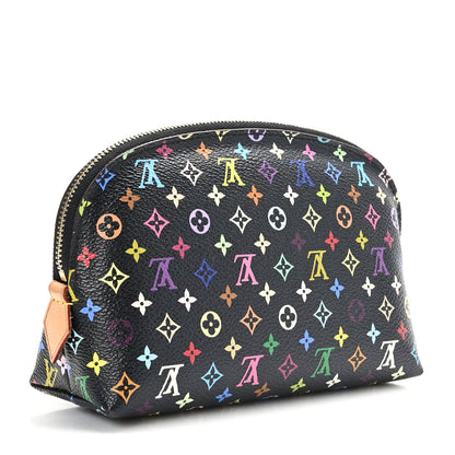 Louis Vuitton Monogram Multicolor Cosmetic Pouch Black Grenade 3 of 9