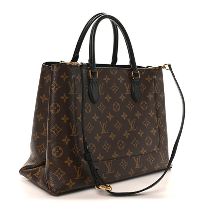 Louis Vuitton Monogram Flower Tote Black 3 of 10