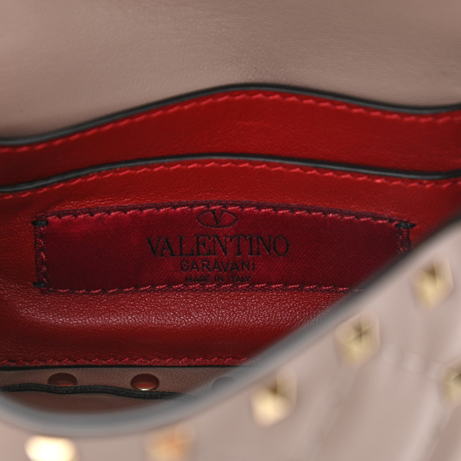 Valentino Garavani Nappa Micro Rockstud Spike Shoulder Bag Poudre 6 of 9
