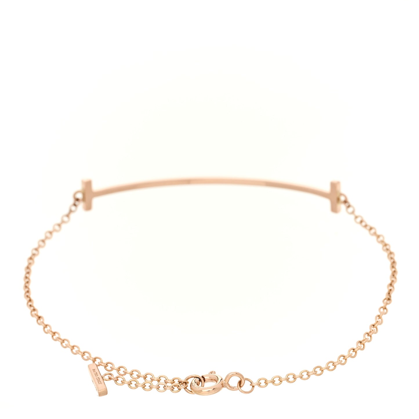 18K Rose Gold T Smile Bracelet