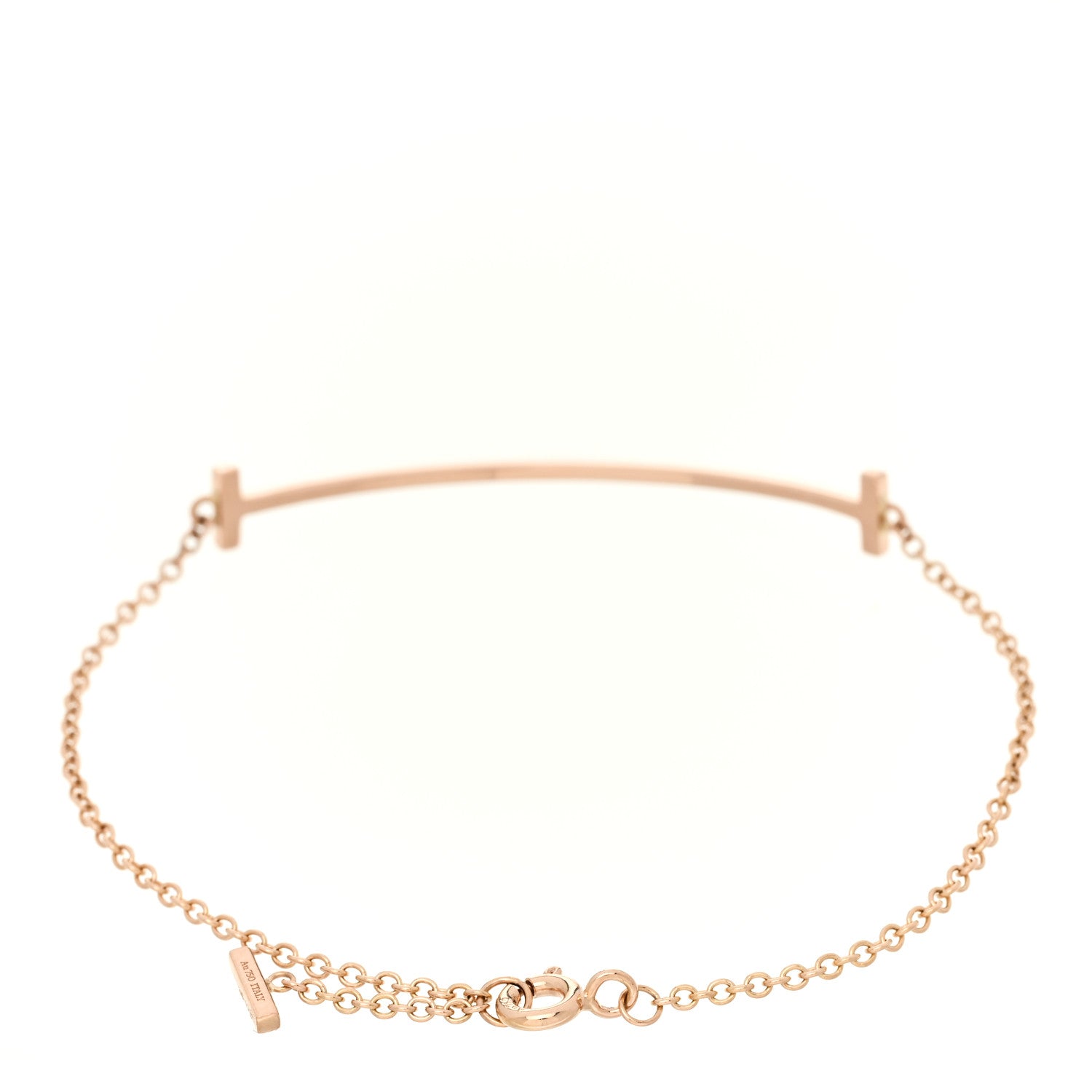 Tiffany 18K Rose Gold T Smile Bracelet 2 of 4