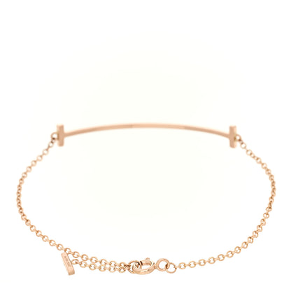 Tiffany 18K Rose Gold T Smile Bracelet 2 of 4