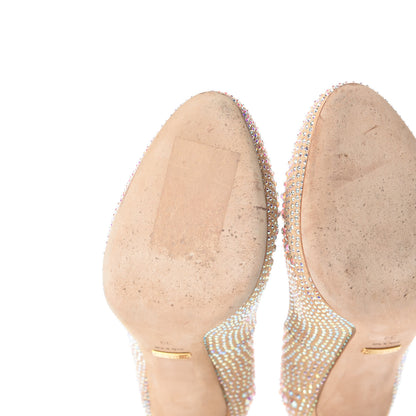 Gucci Suede Crystal Jennifer Pumps 39 Natural 8 of 12