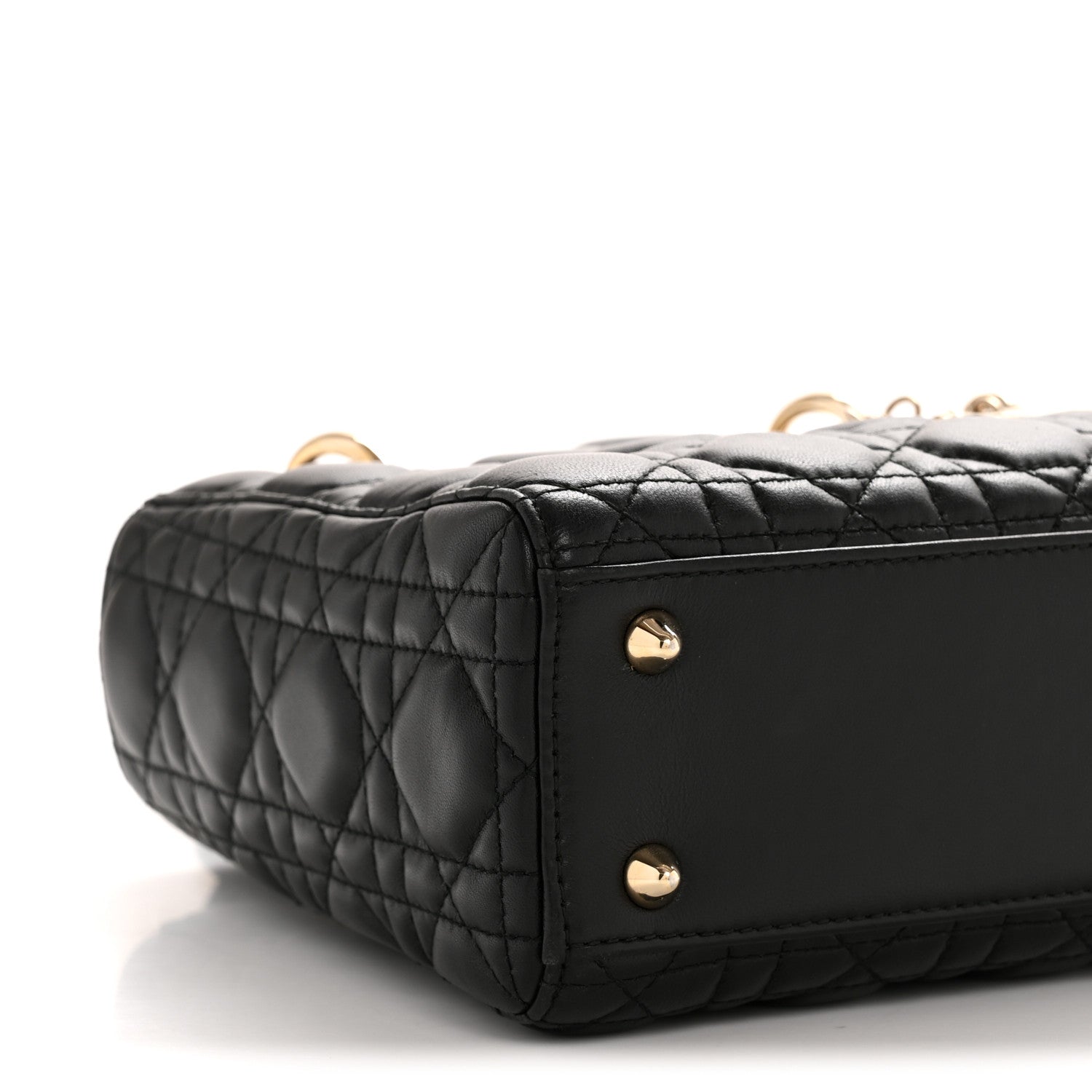 Christian Dior Lambskin Cannage Small Lucky Badges My Lady Dior Black 9 of 14