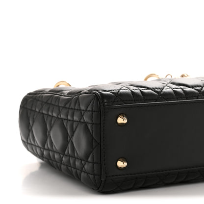 Christian Dior Lambskin Cannage Small Lucky Badges My Lady Dior Black 9 of 14