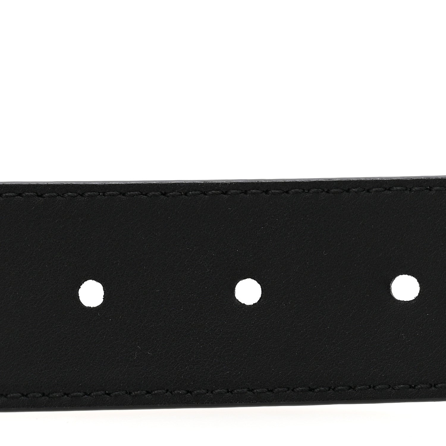 Gucci Piuma Calfskin Jumbo GG Embossed 35mm Belt 80 32 Black 4 of 7