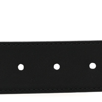Gucci Piuma Calfskin Jumbo GG Embossed 35mm Belt 80 32 Black 4 of 7