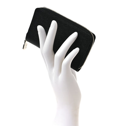Louis Vuitton Taiga Zippy Coin Purse Vertical Black 2 of 7