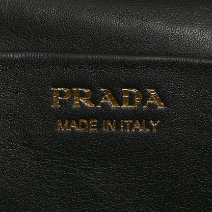 Prada Vitello Daino Mini Vanity Top Handle Bag Black 6 of 11