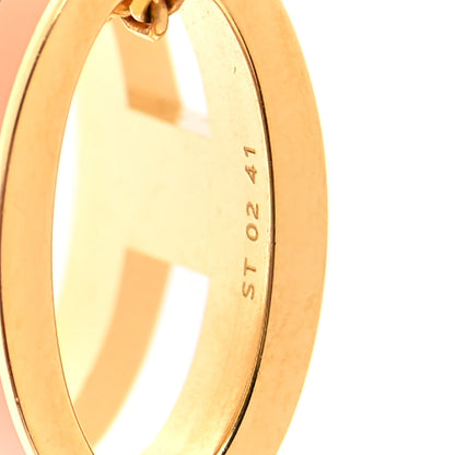 Hermes Lacquered Gold Pop H Pendant Necklace Orange 7 of 7