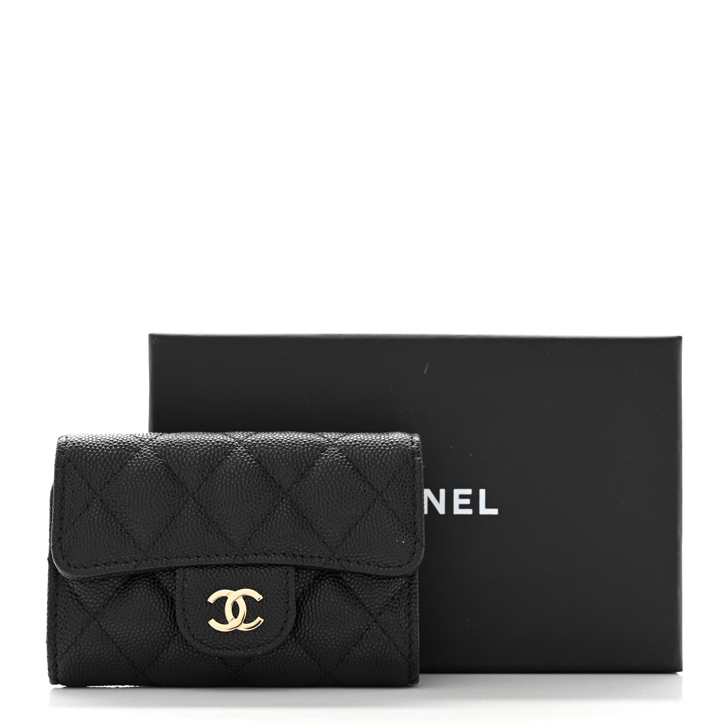 Chanel Caviar Quilted Classic 4 Key Holder Wallet Black 9 of 9
