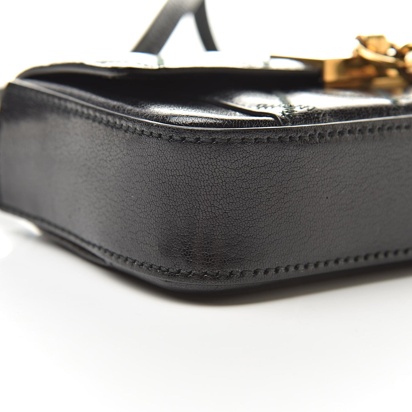 Goatskin Quilted GV3 Mini Pocket Convertible Bag Black