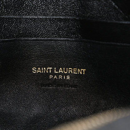 Saint Laurent Grain De Poudre Matelasse Monogram Mini Lou Camera Bag Black 6 of 10