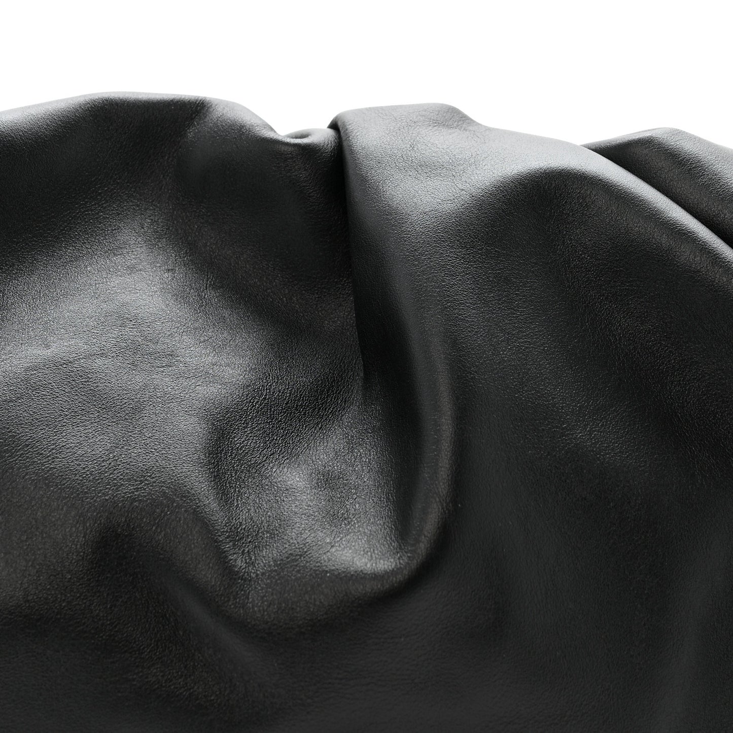 Smooth Butter Calf The Pouch Oversized Clutch Black
