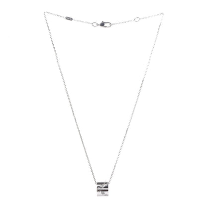 Gucci 18K White Gold Diamond Icon Twirl Pendant Necklace 3 of 11