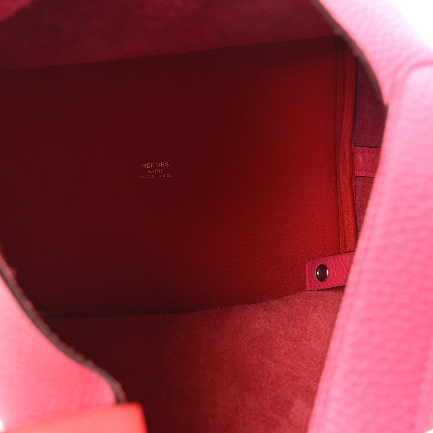 Hermes Taurillon Clemence Casaque Picotin Lock 22 MM Rose Extreme