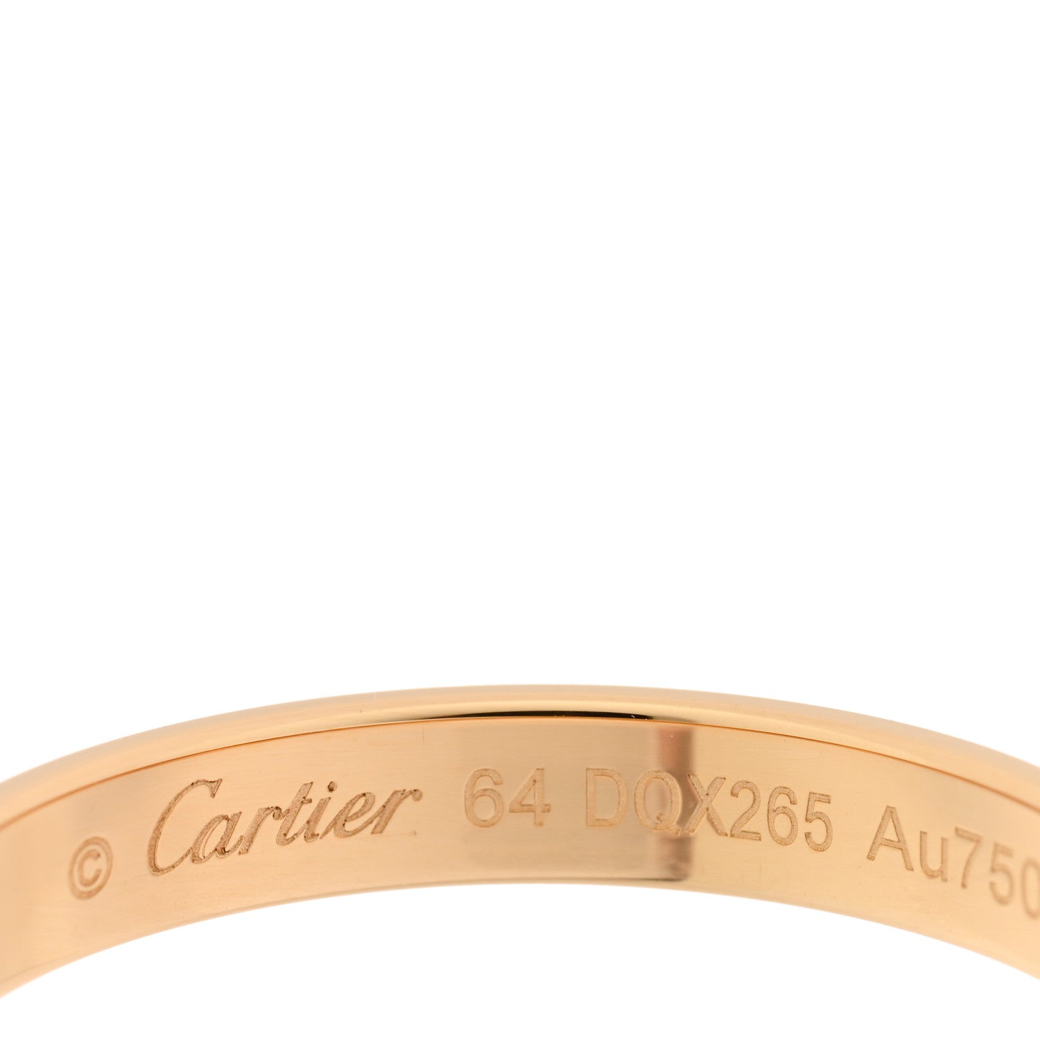 Cartier 18K Yellow Gold 3.5mm 1895 Wedding Band Ring 64 10.75 4 of 5