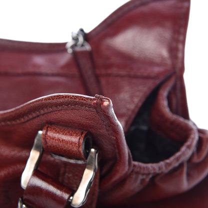 Burberry Calfskin Ashmore Tote Burgundy 14 of 17