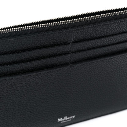Mulberry Classic Grain Zipped Travel Card Holder Black 8 of 10