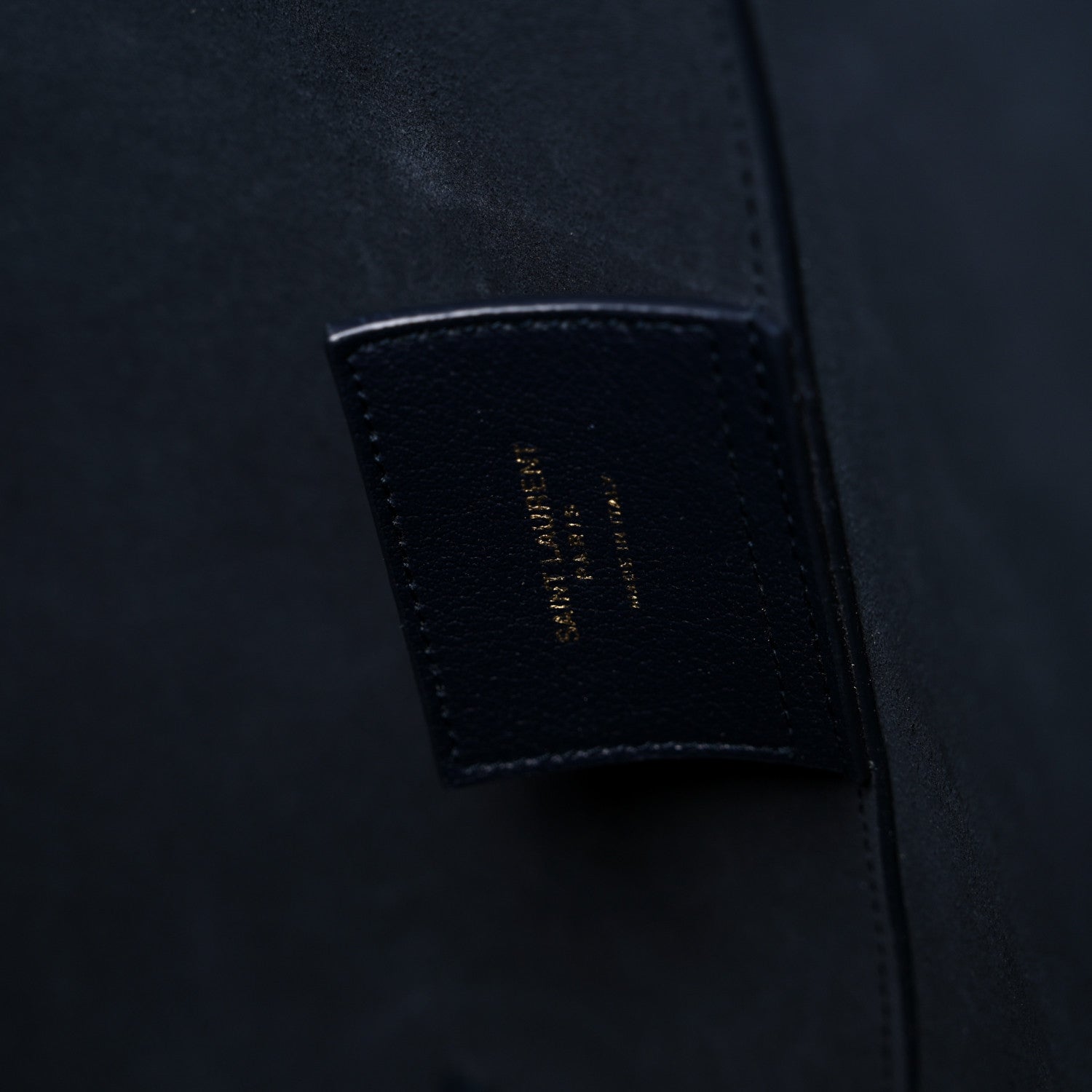 Saint Laurent Calfskin Large Shopping Tote Deep Marine 7 of 11