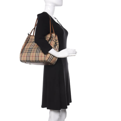 Burberry Horseferry Check Small Canterbury Tote Honey 2 of 11