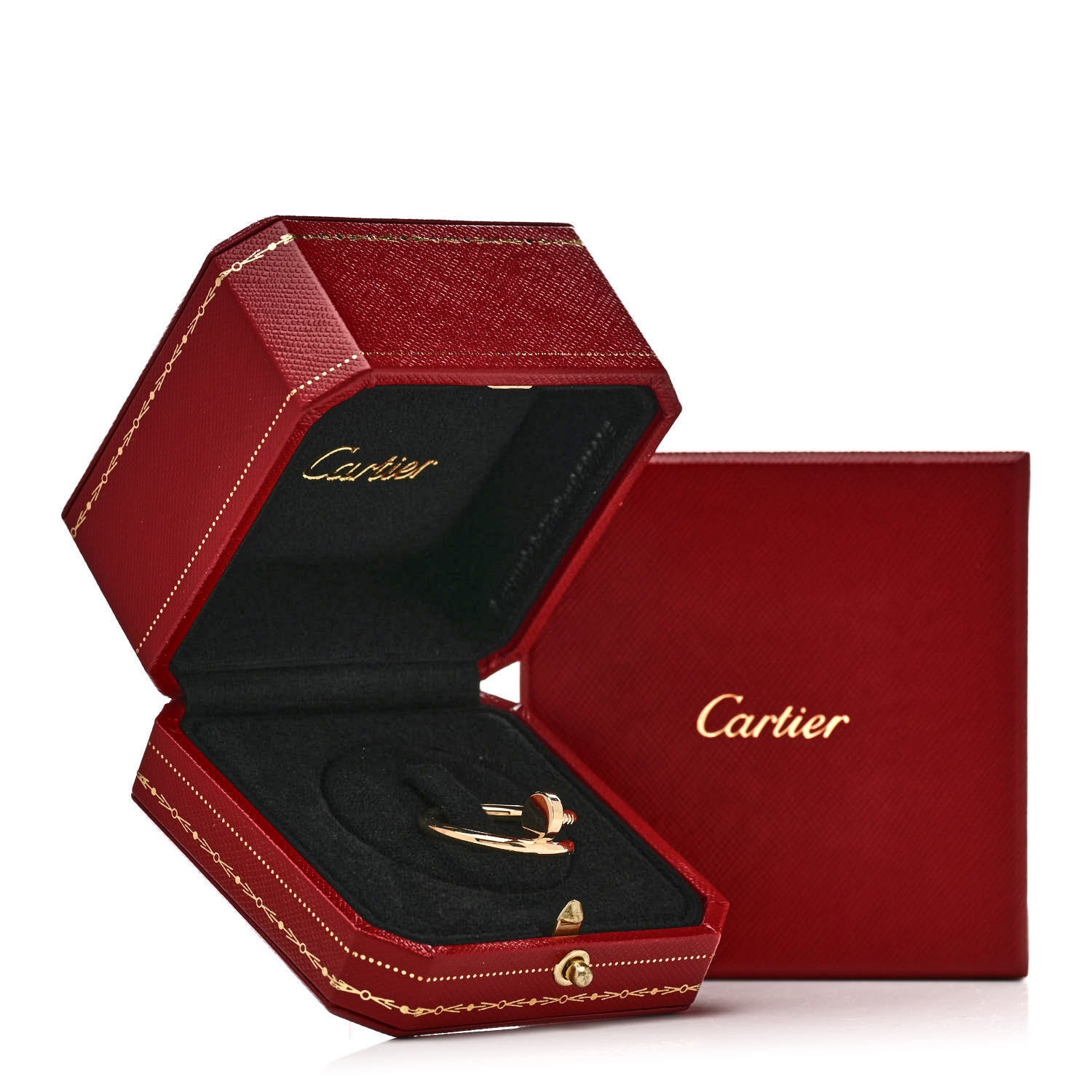 Cartier 18K Yellow Gold Small Juste Un Clou Ring 51 5.75 6 of 6
