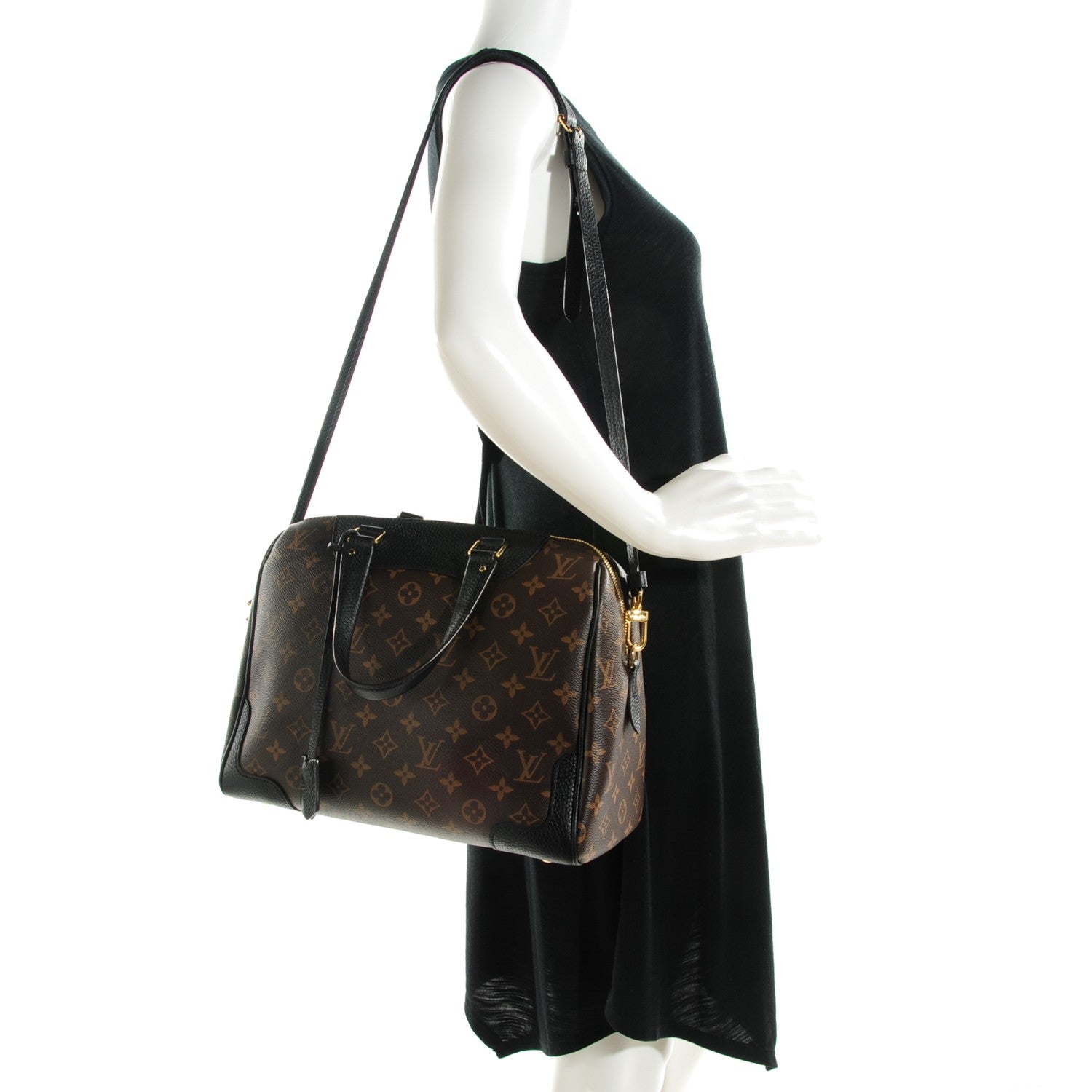 Louis Vuitton Monogram Retiro NM Black 2 of 8