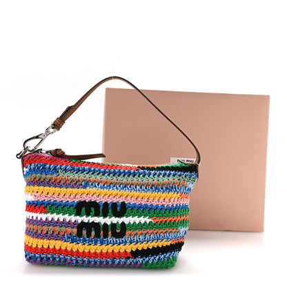 Miu Miu Fabric Crochet Pouch Multicolor 12 of 12