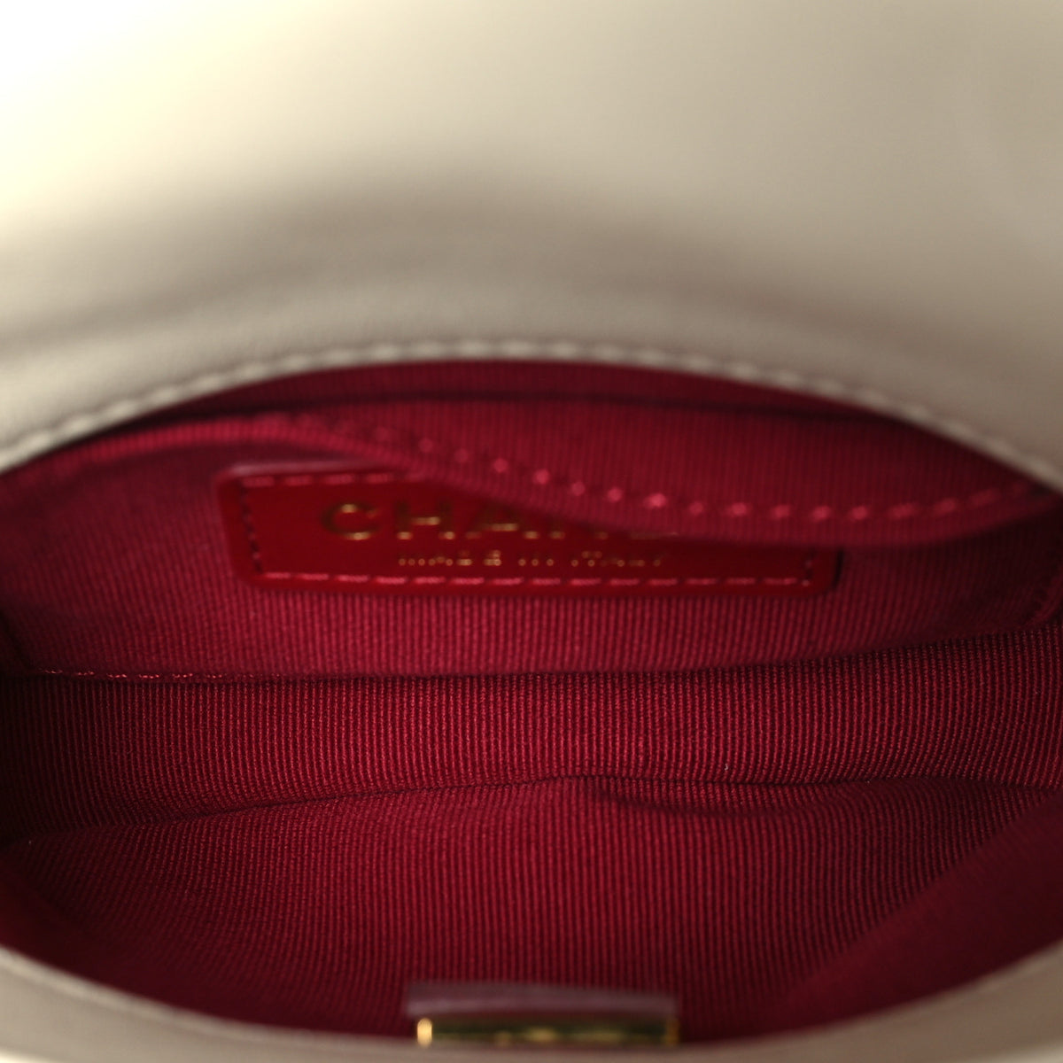 Chanel Shearling Lambskin Flap White 5 of 10