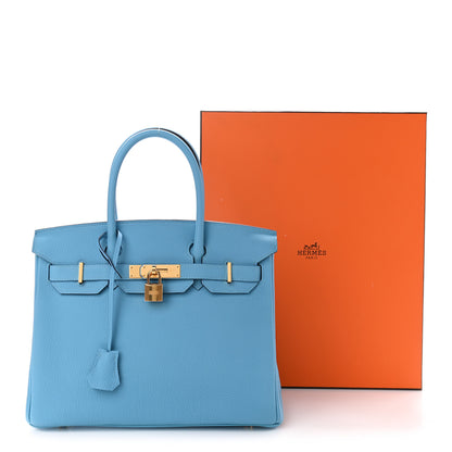 Hermes Togo Birkin 30 Blue Du Nord 31 of 31