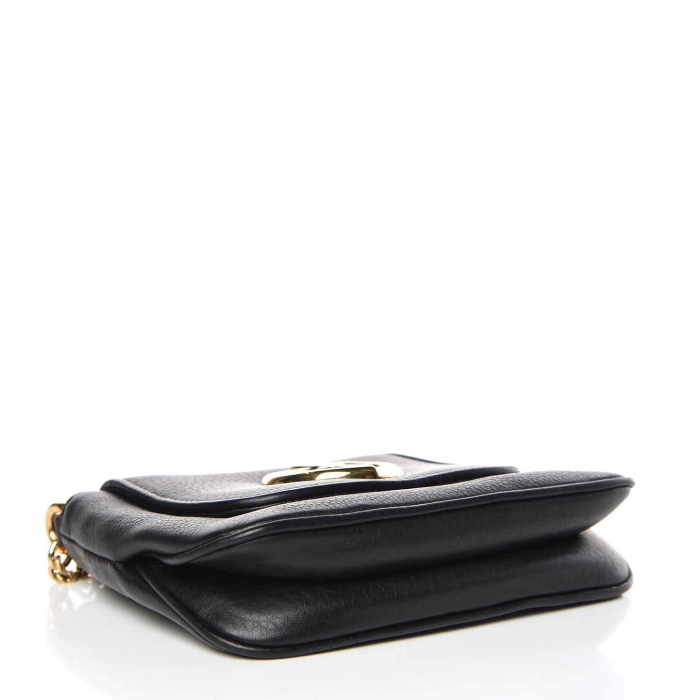 Pebbled Calfskin Small 1973 Chain Shoulder Bag Black