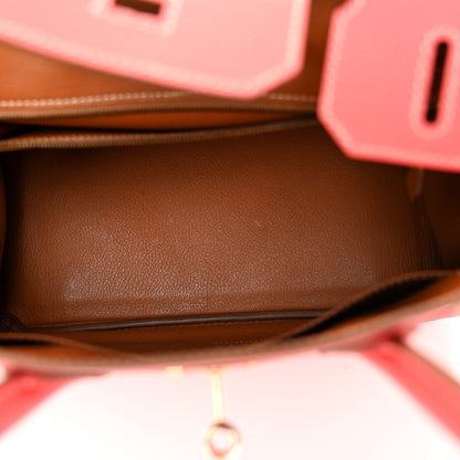Hermes Epsom Candy Birkin 30 Rose Jaipur Gold 5 of 10